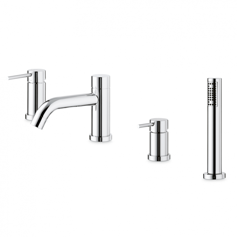 Смеситель на борт ванны  Vema Maira с ручным душем хром V27150B0010