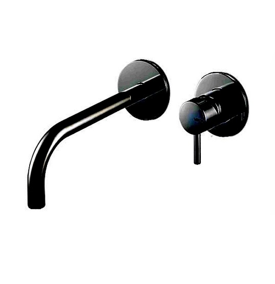 Смеситель для раковины Vema Maira настенный однорычажный черный матовый V27050F0202