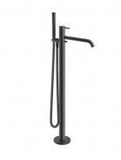 Смеситель для ванной Vema Maira напольный черный матовый V27190F0202