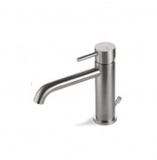 Смеситель для раковины Vema Tiber steel с донным клапаном нержавеющая сталь V17010AC001