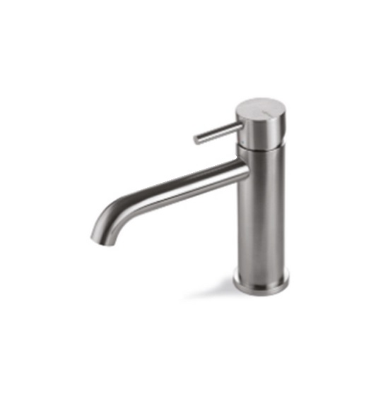 Змішувач для раковини Vema Tiber steel одноважільний нержавіюча сталь V17011AC001