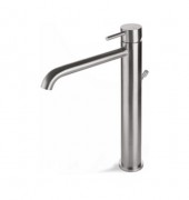 Смеситель для раковины Vema Tiber steel с донным клапаном нержавеющая сталь V17020AC001