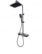 Душевая стойка для душа Vema Wellness с термостатом черный матовый V08232F0202