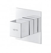 Перемикач режимів Vema Wellness прихованого монтажу на 3 споживача хром V25120B0010