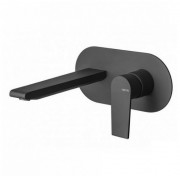 Смеситель для раковины Vema Timea настенный однорычажный черный матовый V16050F0202