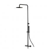 Душевая стойка для душа Vema Wellness с термостатом черный матовый V08230F0202