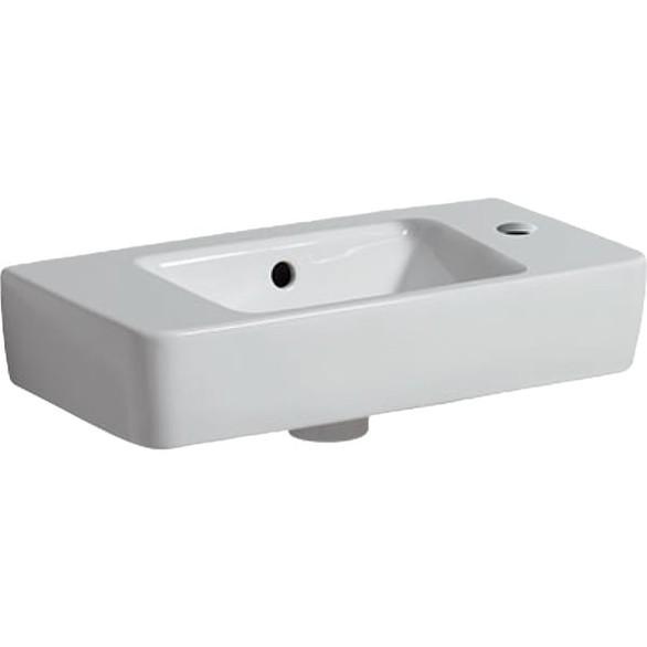Раковина для ванной Geberit Selnova Compact 50x25 см отверстие справа фарфор белый 501.507.00.1