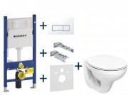 Унитаз Kolo Idol с сидением инсталляцией Geberit Duofix и смывной клавишей Delta 51 M1310000U+458.178.11.1
