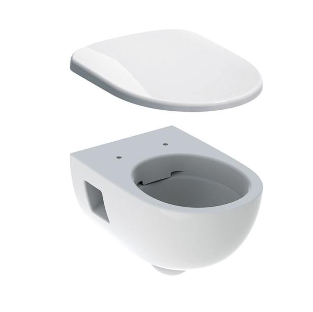 Унітаз підвісний Geberit Selnova 36х53 см з сидінням з кришкою Soft-Close білий 501.545.01.1+500.335.01.1
