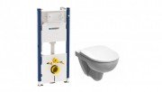Унитаз подвесной Geberit Selnova с сидением и инсталляцией Geberit Duofix 500.265.01.1+500.335.01.1+458.126.00.1