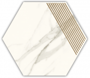 Декор Paradyz Calacatta Hexagon B матовый грес 17,1х19,8 см I-H-171X198-1-CALA.--B- N