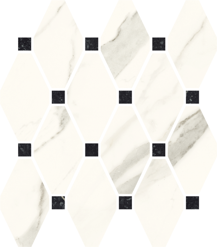 Мозаїка Paradyz Calacatta Mozaika Cieta Mix 23,6х25,2 см MPC-236X252-1-CALA.--MXN