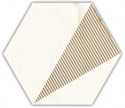 Декор Paradyz Calacatta Hexagon C матовый грес 17,1х19,8 см I-H-171X198-1-CALA.--C-N