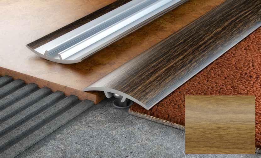 Алюминиевый порог Salag Stratus S10 0.91 м дуб светлый S10103