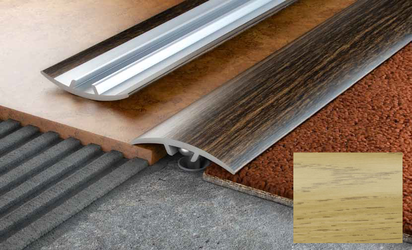 Алюминиевый порог Salag Stratus S10 1.82 м дуб рустикальный S10302