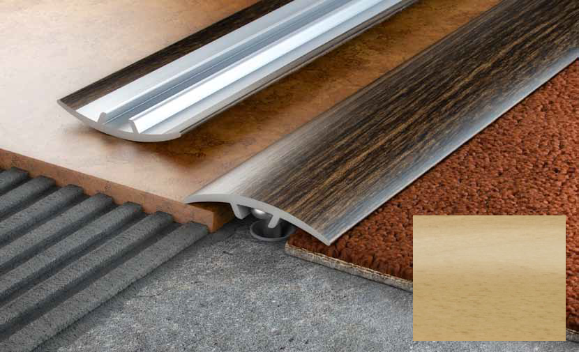 Алюмінієвий поріг Salag Stratus S10 0.91 м бук S10101