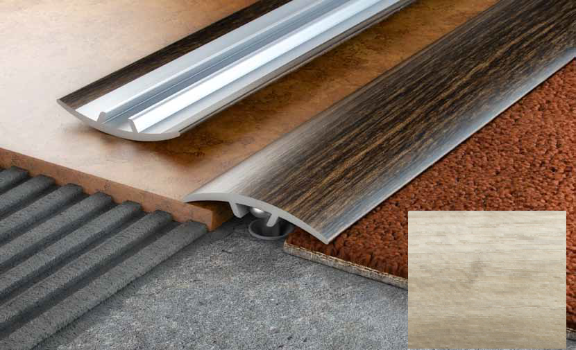 Алюмінієвий поріг Salag Stratus S10 1.82 м ясен піщаний S10322