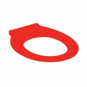 Сиденье для унитаза Geberit Selnova Comfort антибактериальное дюропласт красный 501.558.01.2