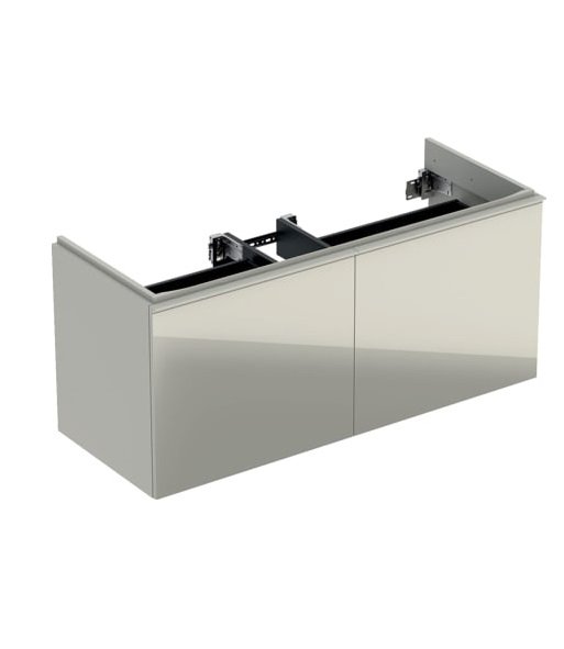 Тумба под раковину Geberit Acanto 119х47,6 см ДСП/стекло песочно-серый 502.355.JL.2