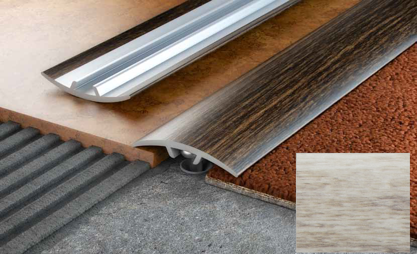 Алюмінієвий поріг Salag Stratus S10 з клеєм 1.82 м палісандр S10C21