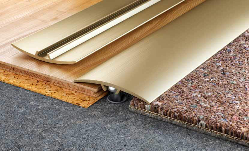 Алюминиевый порог Salag Stratus S11 1.82 м золотой анoдированный S11310