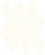 Мозаика Paradyz Uniwersalna Mozaika Prasowana Bianco Romb Pillow 20,6х23,7 см M-P-206X237-1-UNIW.BIROPI