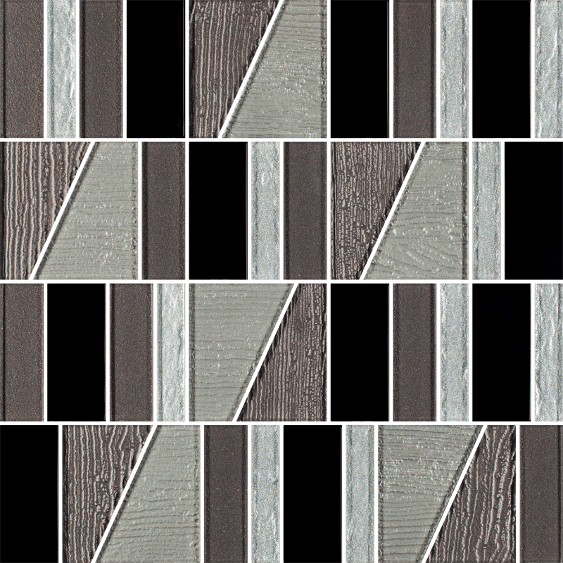 Мозаїка Paradyz Uniwersalna Mozaika Szklana NeroTiffany Mix 29,8х29,8 см MGC-298X298-1-UNIW.NETIF