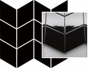 Мозаика Paradyz Uniwersalna Mozaika Prasowana Nero Romb Braid 20,5х23,8 см M-P-205X238-1-UNIW.NEROBR