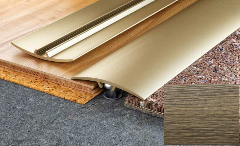 Алюминиевый порог Salag Stratus S11 1.82 м старое дерево S11324