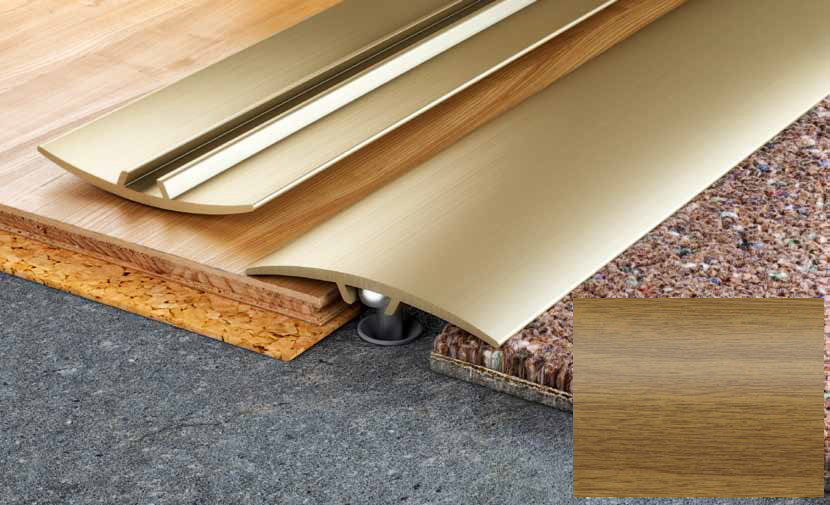 Алюминиевый порог Salag Stratus S11 с клеем 0.91 м дуб светлый S11A03