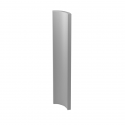 Бордюр Paradyz Gamma Szara Ksztaltka A Polysk глянцевый 3х19,8 см K---030X198-1-GAMA.SZA-B