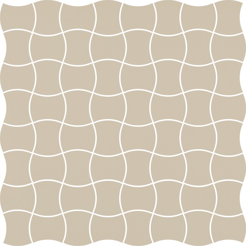 Мозаика Paradyz Modernizm Bianco Prasowana K.3,6X4,4 30,86x30,86 см  M-P-309X309-1-MODM.BI