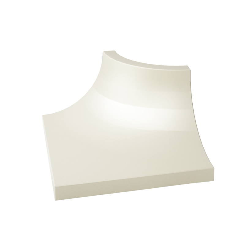 Куточок Paradyz Gamma Bianco Ksztaltka C Polysk глянсовий 3х4 см K---030X040-1-GAMA.BIC-B