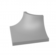 Уголок Paradyz Gamma Szara Ksztaltka C матовый 3х4 см K---030X040-1-GAMA.SZC-M