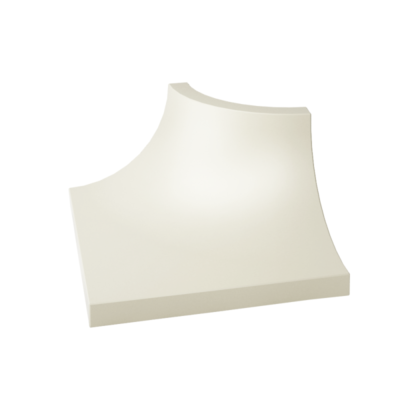 Уголок Paradyz Gamma Bianco Ksztaltka C матовый 3х4 см K---030X040-1-GAMA.BIC-M