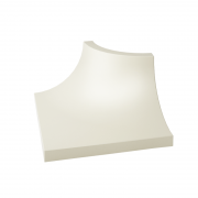 Уголок Paradyz Gamma Bianco Ksztaltka C матовый 3х4 см K---030X040-1-GAMA.BIC-M