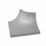 Уголок Paradyz Gamma Szara Ksztaltka C Polysk глянцевый 3х4 см K---030X040-1-GAMA.SZC-B