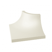 Куточок Paradyz Gammo Biala Ksztaltka C матовий 3х4 см K---030X040-1-GAMO.BIC