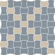 Мозаика Paradyz Modernizm Blue Prasowana K.3,6X4,4 Mix 30,86x30,86 см M-P-309X309-1-MODM.BLMX
