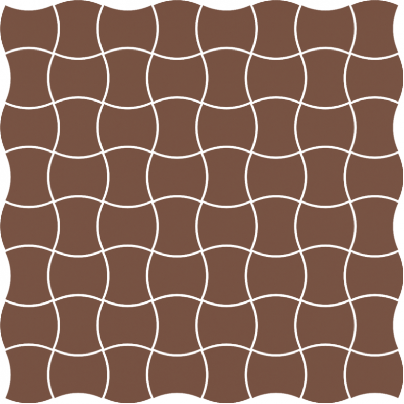 Мозаїка Paradyz Modernizm Brown Prasowana K.3,6X4,4 30,86x30,86 см M-P-309X309-1-MODM.BR