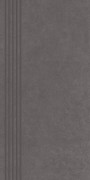 Сходинка Paradyz Intero Grafit Stopnica Prosta Nacinana Mat. 29,8X59,8 см QN--298X598-1-INTE.GTSP-M