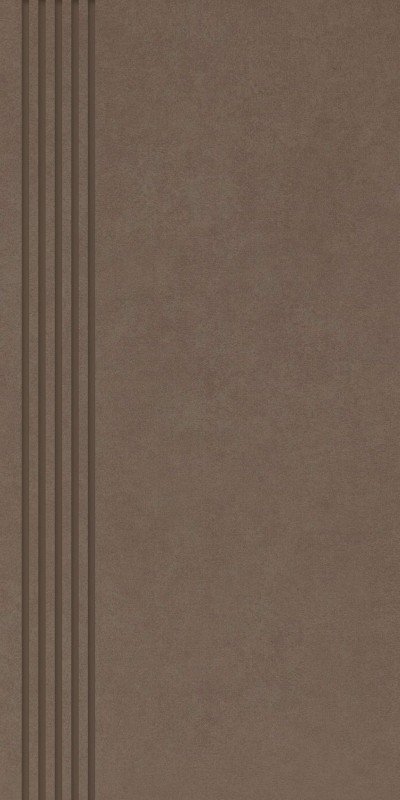 Ступень Paradyz Intero Brown Stopnica Prosta Nacinana Mat. 29,8X59,8 см QN--298X598-1-INTE.BRSP-M
