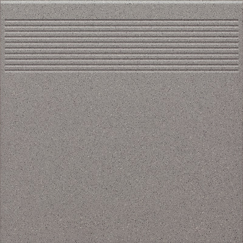 Ступень Paradyz Bazo Grys Stopnica Prosta Gres Sol-Pieprz Mat. 30х30 см Q---300X300-1-BAZO.GRST
