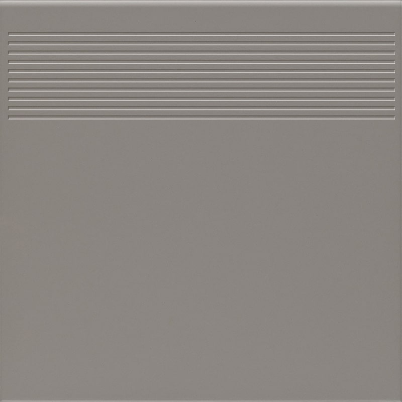 Ступень Paradyz Bazo Grys Stopnica Prosta Gres Monokolor Mat. 30х30 см Q---300X300-1-BAZO.GRSTMO