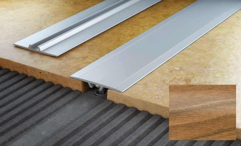 Алюминиевый порог Salag Stratus S12 1.82 м орех S12306