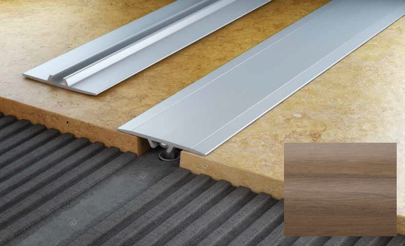 Алюминиевый порог Salag Stratus S12 1.82 м грецкий орех S12318