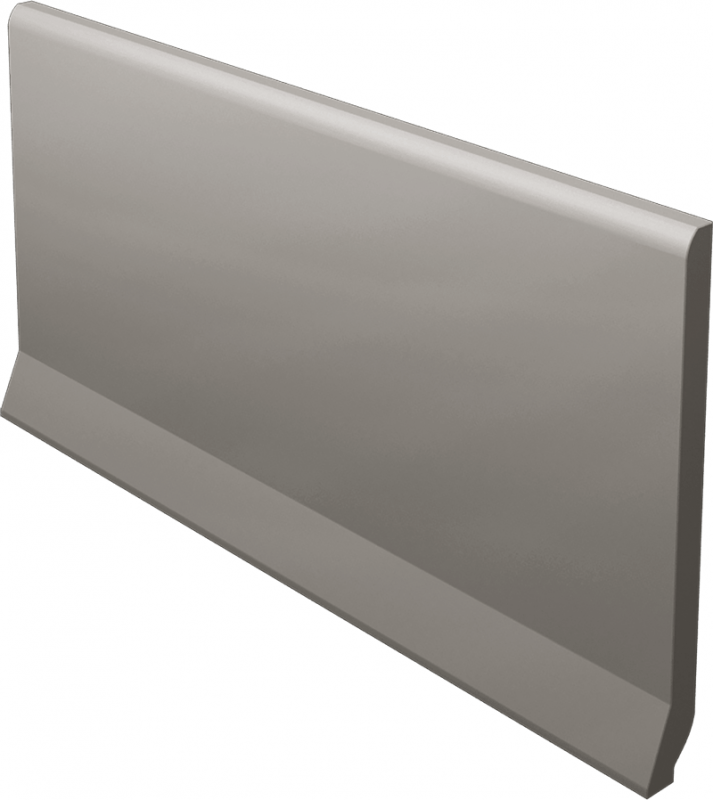 Плинтус Paradyz Bazo Grys Cokol Wywiniety Ostry Monokolor Mat. 10х19,8 см  C---100X198-1-BAZO.GRUNWO
