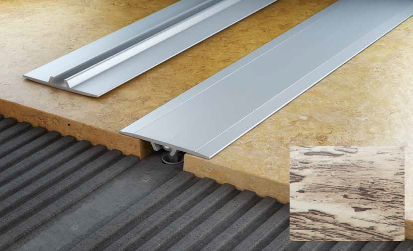 Алюминиевый порог Salag Stratus S12 с клеем 0.91 м дуб старый S12A19