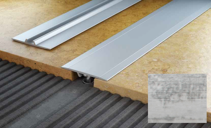 Алюминиевый порог Salag Stratus S12 с клеем 0.91 м серый кедр S12A20