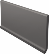 Плинтус Paradyz Bazo Nero Cokol Wywiniety Monokolor Mat. 10х19,8 см C---100X198-1-BAZO.NEUNW